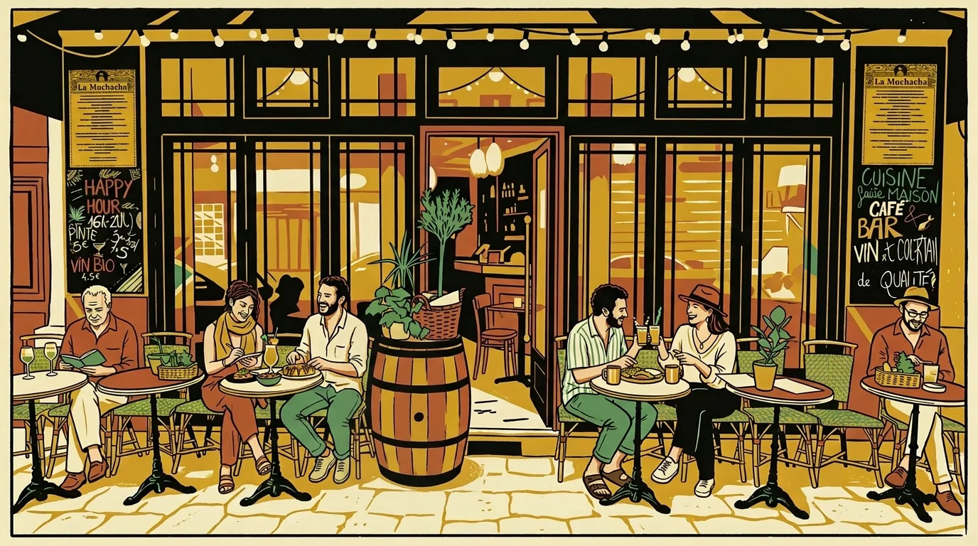 devanture la muchacha restaurant nation illustration